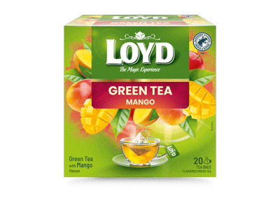 Žalioji arbata LOYD, mangų skonio, 30 g