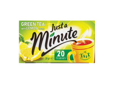 Žalioji arbata JUST A MINUTE Lemon, 20 x 1,4g 