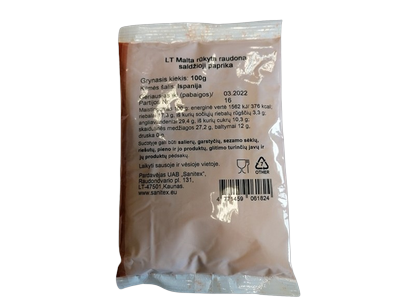 Saldi rūkyta paprika, 100 g