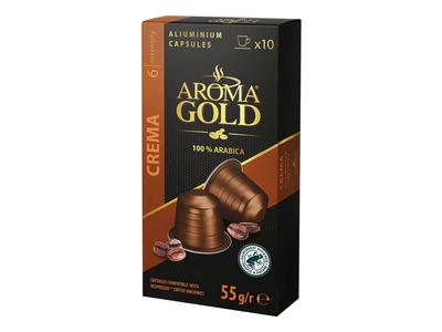 Kavos kapsulės AROMA GOLD CREMA, 55 g
