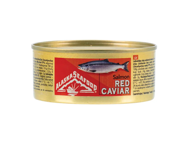 Raudonieji lašišų ikrai, 100 g