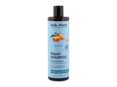 FOLK & FLORA REPAIR plaukų šampūnas, 400 ml