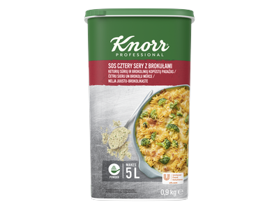 Keturių sūrių ir brokolių padažas KNORR, 0,9 kg