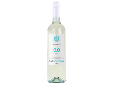 Nealkoholinis vynas BARONE MONTALTO PASSIVENTO 0.0%, baltas, pusiau saldus, 0,75 l