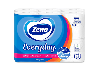 Tualetinis popierius ZEWA EVERYDAY, 12 rit.