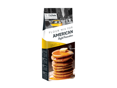 Miltų mišinys amerikietiškiems blyneliams CITY TASTE, 400 g, 400 g