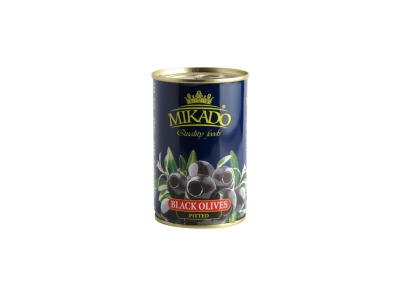 Alyvuogės MIKADO, juodos, be kaulo, M dydis, 280 g/90 g