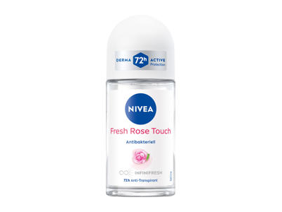 NIVEA Fresh Rose Touch rutulinis dezodorantas antiperspirantas moterims, 50 ml