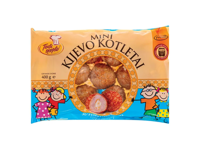 Mini kijevo kotletai su sviestu ir sūriu Tautų receptai 400g 