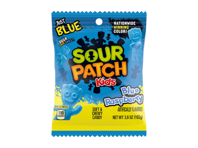 Guminukai SOUR PATCH, aviečių skonio, 102 g