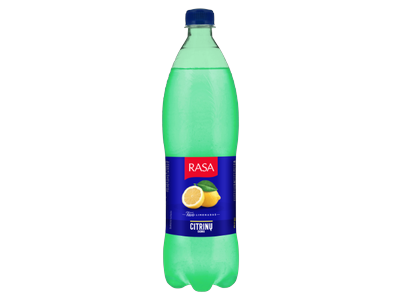 Gazuotas gaivusis gėrimas RASA citrinų skonio, 1 l
