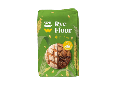 Ruginiai miltai, WELL DONE, 1kg, 1 kg