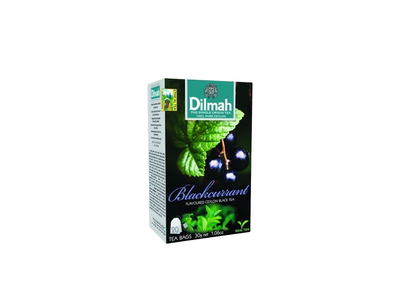Juodoji arbata DILMAH juodųjų serbentų sk., 20 vnt., 30 g
