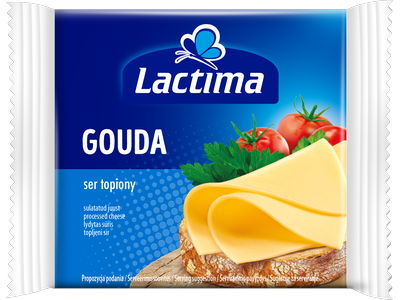 Lydytas sūris gouda LACTIMA, riekelėmis, 130 g