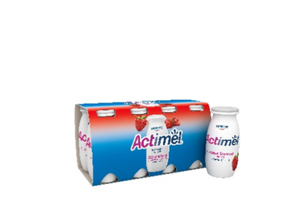 Geriamas jogurtas ACTIMEL, braškių skonio, 8 x 100 ml