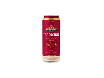 ŠVYTURIO Tradicinis alus, 6 %, 0,568 l