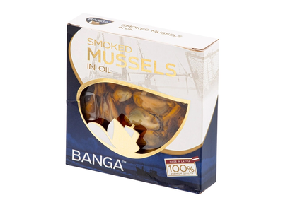 Rūkytos midijos aliejuje BANGA, 120 g