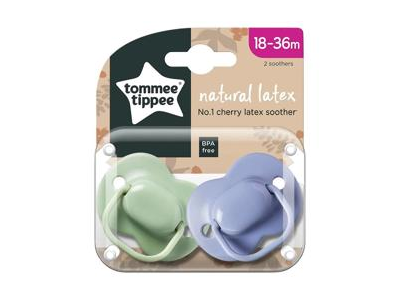 Lateksinis apvalus čiulptukas TOMMEE TIPPEE, 18-36 mėn., 2 vnt.