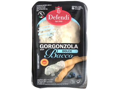 Mėlynojo pelėsio sūris Gorgonzola Dolce DEFENDI, Bacco, PDO, 32,4%, 200 g