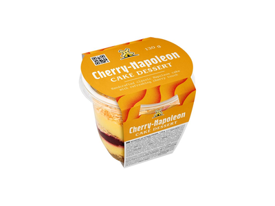 ** Lietuvos kepėjas Cherry Napoleon desertas su vyšnių kremu, 130 g