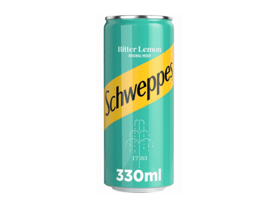 Gazuotas gėrimas SCHWEPPES BITTER LEMON, 330 ml