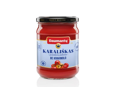 Pomidorų padažas DAUMANTŲ, Karališkas, be krakmolo, be konservantų, 52 % pastos, 500 g