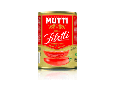 Lupti, smulkinti pomidorai MUTTI, FILETTI, 400 g
