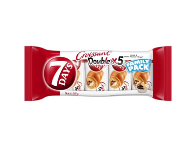 Raguolis 7 DAYS su kakaviniu ir vanilės skonio įdaru, 5x37g
