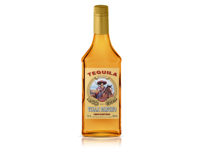 Tekila, VILLA PANCHO, gold, 38%, 0,7l