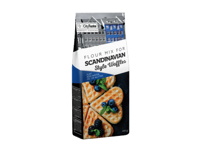 Miltinis mišinys belgiškiems vafliams CITY TASTE, 400 g