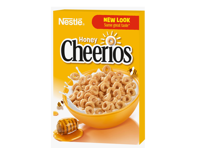 Grūdų žiedeliai su medumi NESTLE HONEY CHEERIOS, 375 g