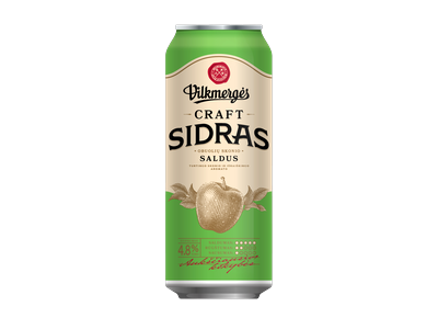 Sidras VILKMERGĖS, Saldus, 4,8 %, 0,5 l, skardinė