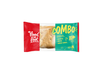 Sumuštinis COMBO su vištiena, šonine ir česnakiniu padažu, 240 g