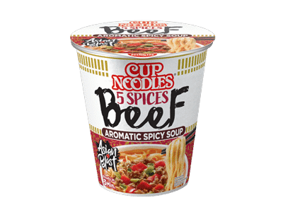 Greitai paruošiami makaronai NISSIN, jautienos skonio, 64 g
