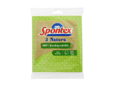 Drėgnosios kempinės-šluostės SPONTEX (3 vnt.), 3 vnt.