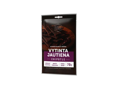 Dorų Rankų Darbo Vytinta jautiena Chipotle 70 g