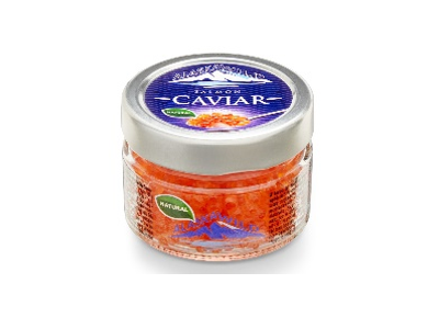Lašišinių žuvų kuprių ikrai, 100 g