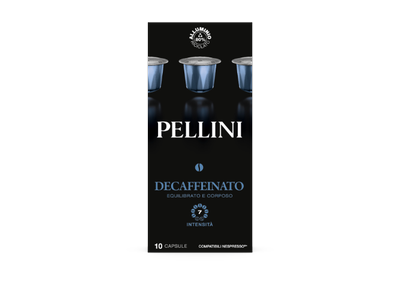 Kavos kapsulės PELLINI Decaffeinato, 10x5,5g