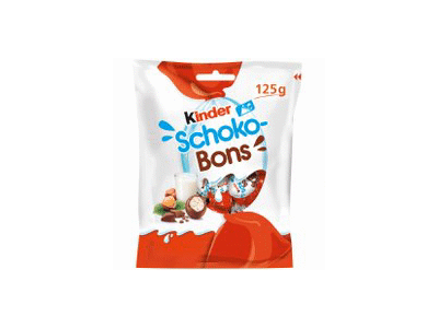 Saldainiai KINDER SCHOKO-BONS, 125 g