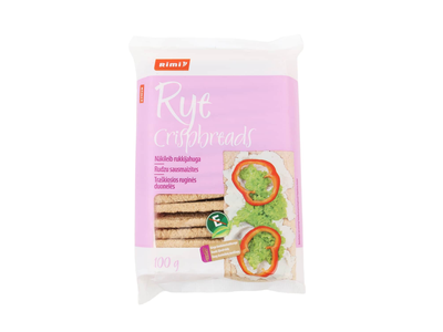 Traškiosios ruginės duonelės, 100g