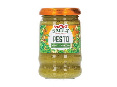 Padažas Basil & pistachio pesto SACLA 190g