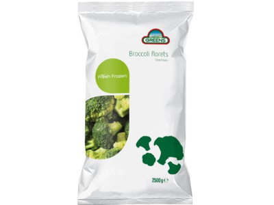 Šaldyti brokoliai GREENS, 20/40, mini, 2,5 kg