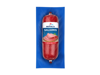 Karštai rūkytas saliamis BIOVELA, I r., 280 g