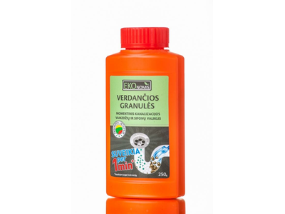 Sifonų ir kanalizacijos valiklis Ekonomis VERDANČIOS GRANULĖS ®, 250 g