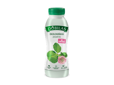Geriamasis ekolog. natūralus jogurtas DOBILAS, 2,4 % rieb., 330 g
