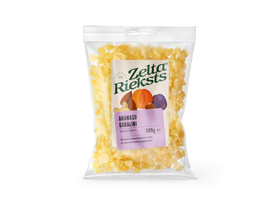 Ananasų gabaliukai ZELTA RIEKSTS, 500 g
