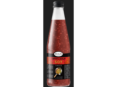 Saldžiarūgštis sojos padažas BUGA's, Sweet & Sour, Soya, 385 g