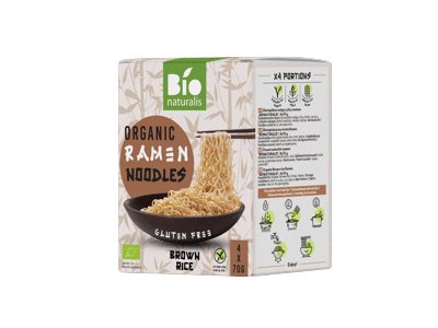 Rudųjų ryžių ramenas BIONATURALIS, 280 g