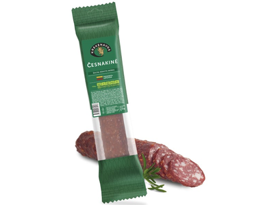 Šaltai rūkyta dešra KREKENAVOS Česnakinė, dujose, I r., 230 g,