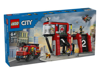 LEGO® City Gaisrinė su ugniagesių sunkvežimiu 60414
